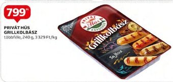 Auchan PRIVÁT HÚS GRILLKOLBÁSZ 240 g ajánlat