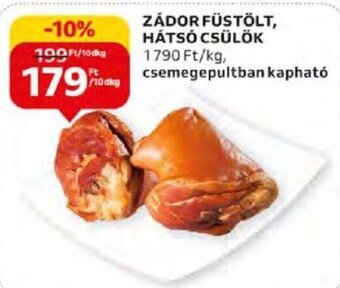 Auchan ZÁDOR FÜSTÖLT, HÁTSÓ CSÜLÖK 10 dkg ajánlat