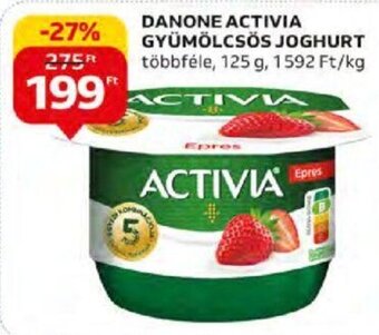 Auchan DANONE ACTIVIA GYÜMÖLCSÖS JOGHURT 125 g ajánlat
