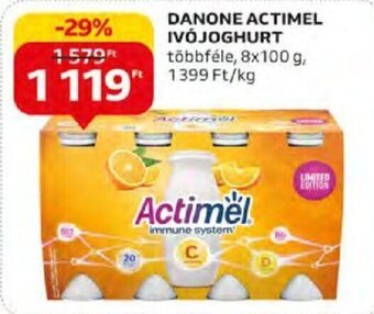Auchan DANONE ACTIMEL IVÓJOGHURT 8 x 100 g ajánlat