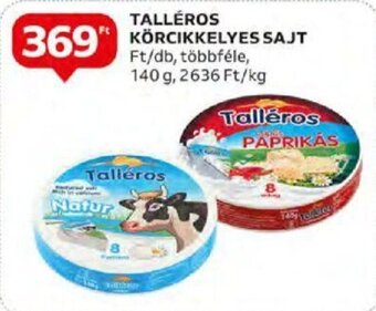 Auchan TALLÉROS KÖRCIKKELYES SAJT 140 g ajánlat