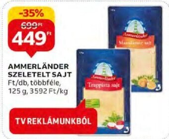 Auchan AMMERLÄNDER SZELETELT SAJT 125 g ajánlat
