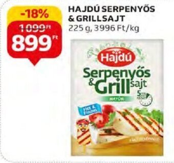 Auchan HAJDÚ SERPENYŐS & GRILLSAJT 225 g ajánlat