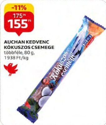 AUCHAN KEDVENC KÓKUSZOS CSEMEGE 80 g