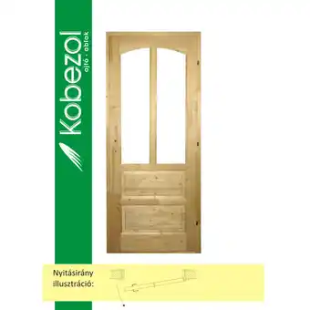 Praktiker Kobezol roxane classic üvegezhető belső ajtó tömör fenyő 90x210 bal ajánlat