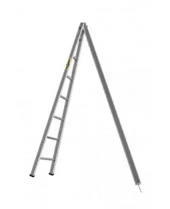 Alumínium kerti létra, háromszög alakú, 7 lépcsőfok, 150 kg teherbírással
