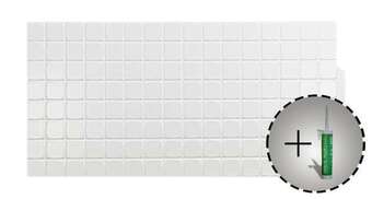 Bonus Shop 3d pvc falpanel fehér 6x6 cm-es négyzet mintás csomag (10 db + 3 db grace ragasztó) ajánlat