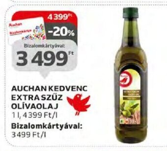 Auchan AUCHAN KEDVENC EXTRA SZŰZ OLÍVAOLAJ 1 l ajánlat