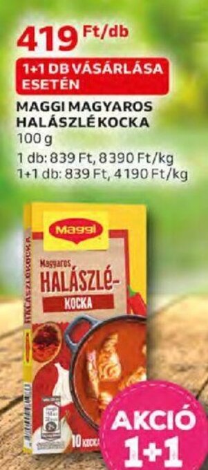 Auchan MAGGI MAGYAROS HALÁSZLÉ KOCKA 100 g ajánlat