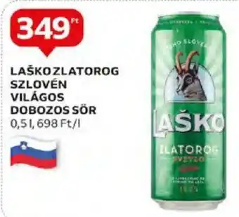 LAŠKO ZLATOROG SZLOVÉN VILÁGOS DOBOZOS SÖR 0,5 l