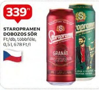 Auchan STAROPRAMEN DOBOZOS SÖR 0,5 l ajánlat