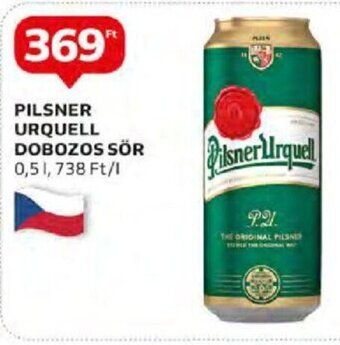 Auchan PILSNER URQUELL DOBOZOS SÖR 0,5 l ajánlat