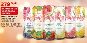 Auchan BORSODI FRISS DOBOZOS SÖR 0,5 l ajánlat