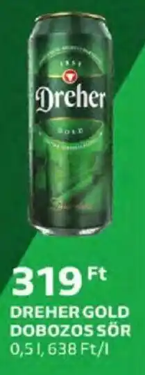 Auchan DREHER GOLD DOBOZOS SÖR 0,5 l ajánlat