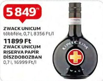 Auchan ZWACK UNICUM 0,7 l ajánlat