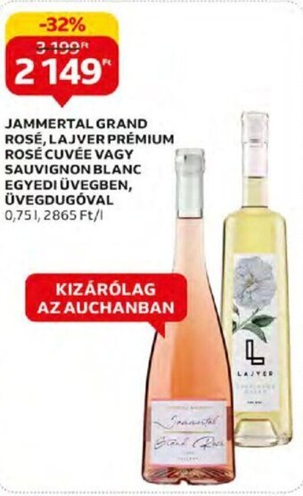 Auchan JAMMERTAL GRAND ROSÉ stb. 0,75 l ajánlat