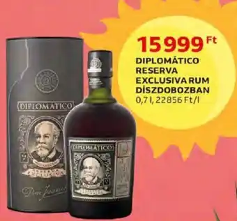 DIPLOMÁTICO RESERVA EXCLUSIVA RUM DÍSZDOBOZBAN 0,7 l
