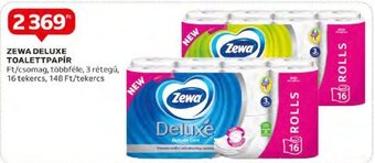 Auchan ZEWA DELUXE TOALETTPAPÍR 16 tekercs ajánlat