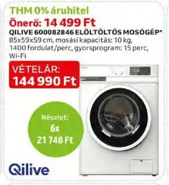 Auchan QILIVE 600082846 ELÖLTÖLTÖS MOSÓGÉP 1 db ajánlat