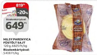 Auchan MILSY PARENYICA FÜSTÖLT SAJT 120 g ajánlat