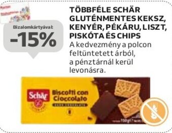 Auchan TÖBBFÉLE SCHÄR GLUTÉNMENTES KEKSZ stb. ajánlat