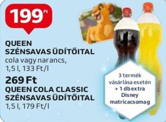 Auchan QUEEN SZÉNSAVAS ÜDÍTŐITAL 1,5 l ajánlat
