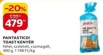 Auchan PANTASTICO! TOAST KENYÉR 400 g ajánlat