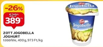 Auchan ZOTT JOGOBELLA JOGHURT 400 g ajánlat