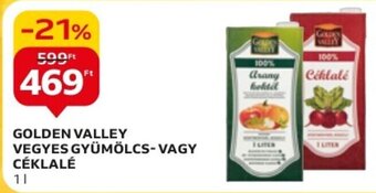 Auchan GOLDEN VALLEY VEGYES GYÜMÖLCS-VAGY CÉKLALÉ 1 l ajánlat