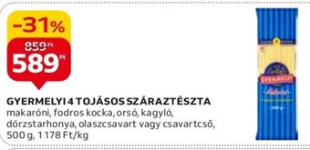 GYERMELYI 4 TOJÁSOS SZÁRAZTÉSZTA 500 g