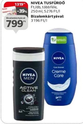 Auchan NIVEA TUSFÜRDŐ 250 ml ajánlat