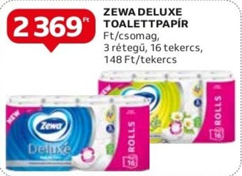 Auchan ZEWA DELUXE TOALETTPAPÍR 16 tekercs ajánlat