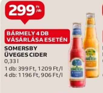 Auchan SOMERSBY ÜVEGES CIDER 0,33 l ajánlat
