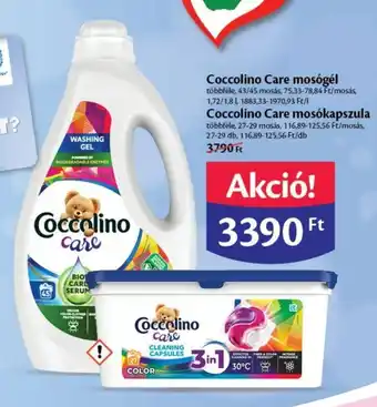 EcoFamily Coccolino Care mosógél stb. 1,72 - 1,8 l / 27 - 29 db ajánlat