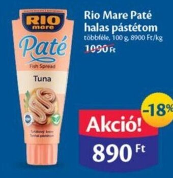 EcoFamily Rio Mare Paté halas pástétom 100 g ajánlat