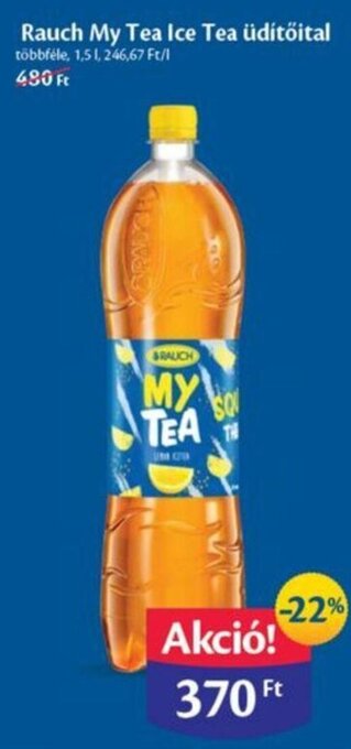 EcoFamily Rauch My Tea Ice Tea üdítőital 1,5 l ajánlat