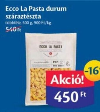 Ecco La Pasta durum száraztészta 500 g