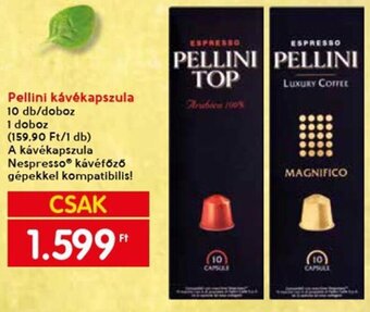 Spar Pellini kávékapszula 10 db ajánlat