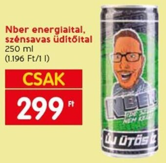 Spar Nber energiaital, szénsavas üdítőital 250 ml ajánlat