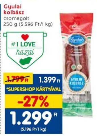 Spar Gyulai kolbász 250 g ajánlat
