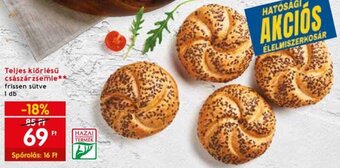 Spar Teljes kiőrlésű császárzsemle 1 db ajánlat