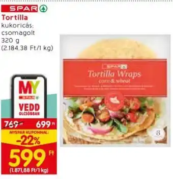 Spar SPAR Tortilla 320 g ajánlat