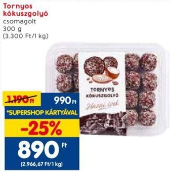 Spar Tornyos kókuszgolyó 300 g ajánlat
