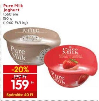 Spar Pure Milk joghurt 150 g ajánlat
