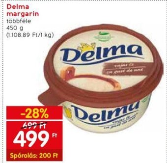 Spar Delma margarin 450 g ajánlat