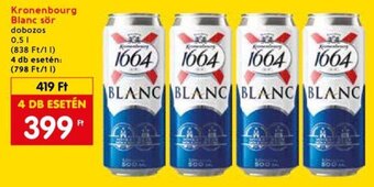 Spar Kronenbourg Blanc sör 0,5 l ajánlat
