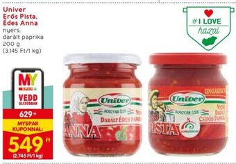 Spar Univer Erős Pista, Édes Anna 200 g ajánlat
