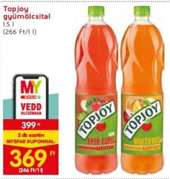 Spar Topjoy gyümölcsital 1,5 l ajánlat