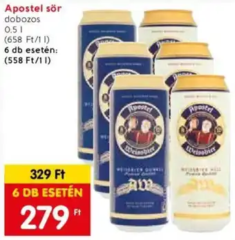 Spar Apostel sör 0,5 l ajánlat
