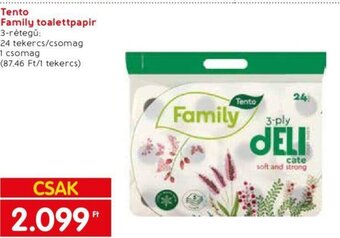 Spar Tento Family toalettpapír 24 tekercs ajánlat
